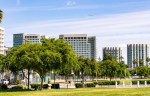 Panoramic view of downtown San Jose California office space properties