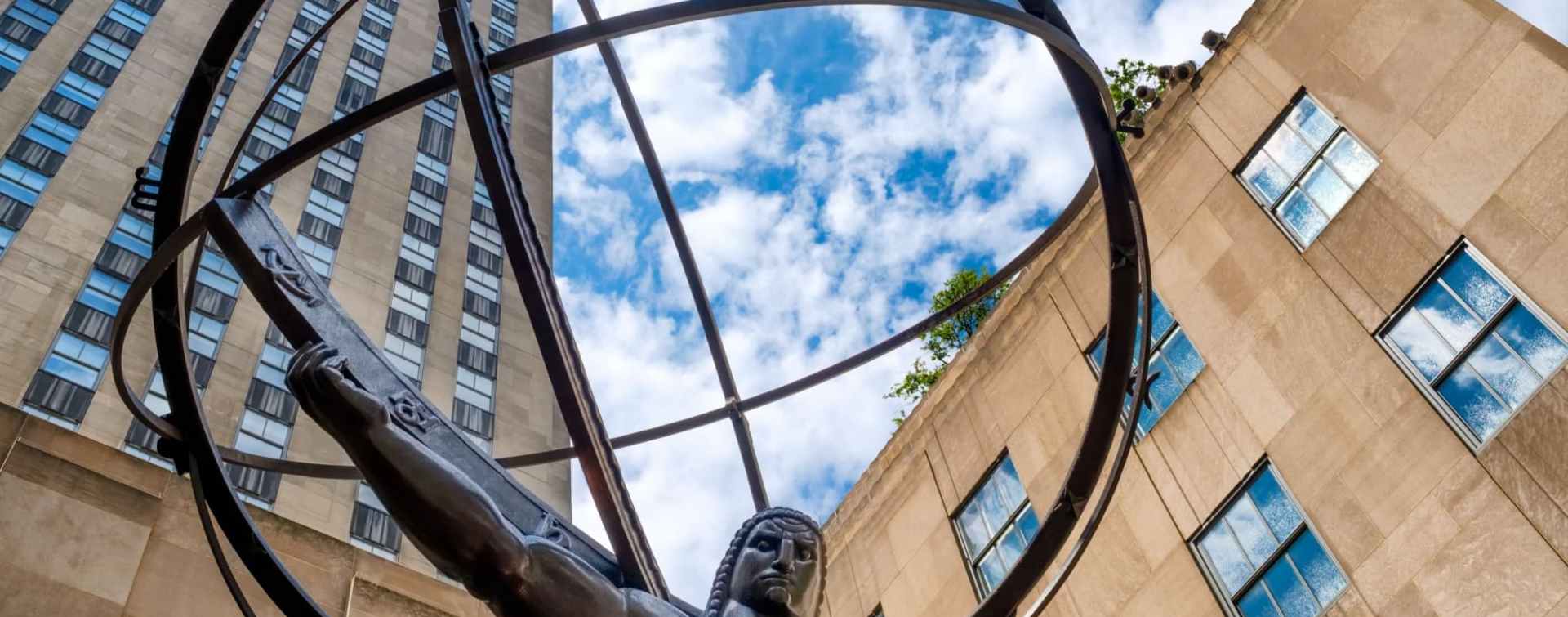 Statue in front of the Rockefeller Center