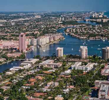 Boca Raton Florida aerial view