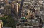 Aerial view of Flatiron Building