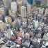 aerial view of midton manhattan office space buildings between herald square and Bryant park