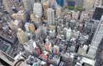 aerial view of midton manhattan office space buildings between herald square and Bryant park