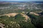 aerial view of the boulder colorado area from flatiron mountain