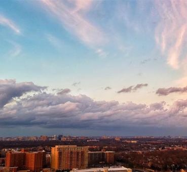 panoramic view of the falls church virginia skyline