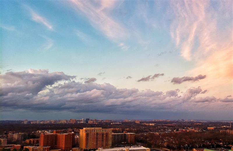 panoramic view of the falls church virginia skyline