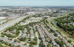 aerial panoramic view of lewisville texas area located north of dallas