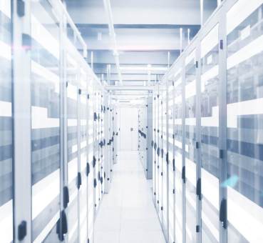 inside data center space in office and flex property