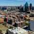 panoramic view of the West End and Dallas central business district skyline